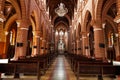 San Roque, Antioquia - Colombia - November 7, 2022; Interior Parish Catholic Church of San Roque