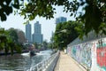 San Saeb canal smooth road in Bangkok