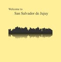 San Salvador de Jujuy, Argentina city silhouette