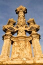 San Saturio statue, Madonna of Miron hermitage, Soria (Spain) Royalty Free Stock Photo