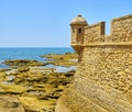 San Sebastian Castle, a fortress in La Caleta island. Cadiz, Spain