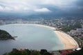 San Sebastian Donostia at Biscay bay coast, Spain. Royalty Free Stock Photo