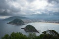 San Sebastian Donostia at Biscay bay coast, Spain. Royalty Free Stock Photo