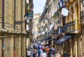 31 de Agosto street in San Sebastian Old Town. Gipuzkoa. Royalty Free Stock Photo