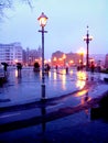 San Sebastian, Donostia at sunset. Spain. Royalty Free Stock Photo