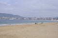San Sebastian - Donostia, 14th april: Panoramic view of Architecture of La Concha Beach of Donostia- San Sebastian in Spain