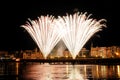 San Sebastian fireworks in summer fair Royalty Free Stock Photo