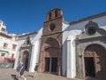 San Sebastian, La Gomera, Canary Islands, Spain, January 2, 2022: Exterior of the Church Iglesia de la Asuncion in San