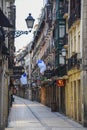 San Sebastian, Spain - the narrow streets and Pintxo bars of Parte Vieja in the early morning Royalty Free Stock Photo