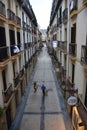 San Sebastian, Spain -the narrow streets and Pintxo bars of Parte Vieja in the early morning Royalty Free Stock Photo