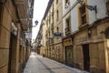 San Sebastian, Spain - the narrow streets and Pintxo bars of Parte Vieja in the early morning Royalty Free Stock Photo