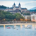 Evening views of Seminario Diocesano and La Conca Bay