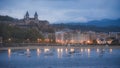 Evening views of Seminario Diocesano and La Conca Bay