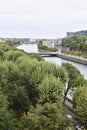 San Sebastian, Spain; 6-17-2019; view of the city, the river and its walks