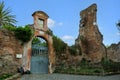 Gate to San Sebastiano al Palatino church in Rome, Italy