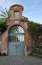 Gate to San Sebastiano al Palatino church in Rome, Italy