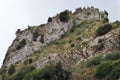 San Severino - Scorcio dei ruderi del castello a strapiombo sulla Gola del Diavolo
