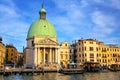 San Simeone Piccolo Church along Grand Canal in Venice, Italy Royalty Free Stock Photo