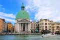 San Simeone Piccolo Church along Grand Canal in Venice, Italy Royalty Free Stock Photo
