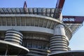San Siro commonly known as Stadio Giuseppe Meazza is a football soccer stadium. Milan, Italy Royalty Free Stock Photo