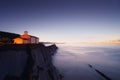 San Telmo chapel in Zumaia at night Royalty Free Stock Photo