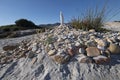 San Teodoro, Sardinia, 17-10-2021-memorial for drowning people.