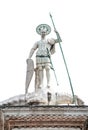 San Teodoro top column statue, Venice, Italy