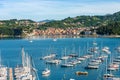 San Terenzo village and the Port of Lerici - Gulf of La Spezia Italy Royalty Free Stock Photo