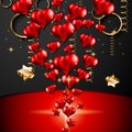 San Valentines Day background for dinner invitations