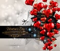 San Valentines Day background for dinner invitations