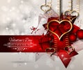 San Valentines Day background for dinner invitations