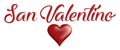 San valentino word, valentine`s day, 3d illustration, embossed red alphabet Royalty Free Stock Photo