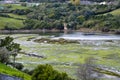 Rio Escudo and San Vicente de la Barquera Royalty Free Stock Photo