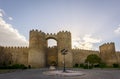 San Vicente Gate and Walls of the historic city of Avila, Castilla y Leon, Spain Royalty Free Stock Photo