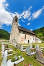 San Vigilio Church with Macabre Dance - Pinzolo Royalty Free Stock Photo