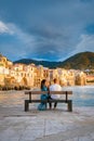 San Vito Lo Capo Sicily, San Vito lo Capo beach and Monte Monaco in background, north-western Sicily Royalty Free Stock Photo