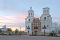 San Xavier del Bac Mission at Sunset Royalty Free Stock Photo