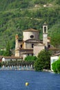 San Zenone church, Sale Marasino on Iseo lake Royalty Free Stock Photo