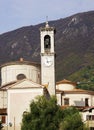 San Zenone church in Sale Marasino on Iseo lake Royalty Free Stock Photo