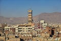 Sana'a, Yemen - 30 Dec 2012: The vintage house in Sana'a, Yemen Royalty Free Stock Photo