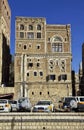 Sana'a, Yemen - 30 Dec 2012: The vintage house in Sana'a, Yemen Royalty Free Stock Photo