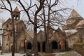 The Sanahin Monastery in winter, Armenia Royalty Free Stock Photo