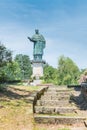 Copper statue, one of the tallest statues in the world. Arona, lake Maggiore, Italy