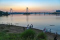 The Sanchaji Bridge on the Xiangjiang River in Changsha