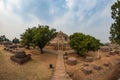 Sanchi Stupa, Ancient buddhist building, religion mystery, carved stone. Travel destination in Madhya Pradesh, India. Royalty Free Stock Photo