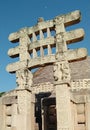 Sanchi stupa complex Buddhism part of entry gate