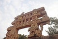 sanchi stupa gate ( toranas of sanchi stupa) at Sanchi Royalty Free Stock Photo