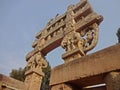 sanchi stupa gate ( toranas of sanchi stupa) at Sanchi Royalty Free Stock Photo