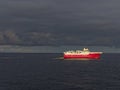 The Sanco Swift Seismic Source Vessel on Exploration Operations in the Norwegian North Sea