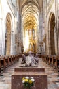 Sanctified Ambiance in Prague Gothic Cathedral Interior